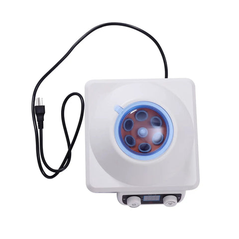 Top view of Electric Centrifuge Machine with LCD Display 4000 RPM Desktop Benchtop Centrifuge Timer and Speed Adjustable for labs.