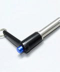Durable Marine Grade Stainless Steel Ball Lock Pins With Quick Release Button For Easy Indexing, 9/16 inch diameter and 3 inch length.