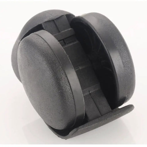 Universal Silent Caster Wheels For Office Chairs Replacement Smooth Swivel Rollers with floor protecting tread in black.
