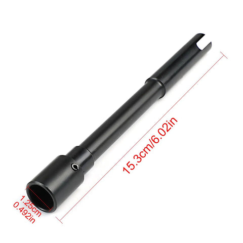 Heavy Duty Pump Drive Pin Fits 283 302 327 350 And 5.7L Small Block Engines With Black Metal Build, 6.02in length.