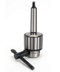 Heavy Duty 40 Steel Drill Chuck With MTA3 B22 Handle Boasts Massive 5 To 20mm Clamping Range, ideal for industrial drilling.