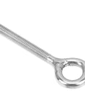 10 Pack M5 Eye Bolt and Eye Hook Kit in Stainless Steel for Hanging and Lifting, Boss Grade Heavy Duty Screw Eyelets for Wood and Metal Projects, Durable Ring Hooks for Solid Load Support, single stainless steel eye bolt