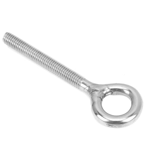 10 Pack M5 Eye Bolt and Eye Hook Kit in Stainless Steel for Hanging and Lifting, Boss Grade Heavy Duty Screw Eyelets for Wood and Metal Projects, Durable Ring Hooks for Solid Load Support, single stainless steel eye bolt