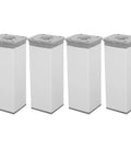 Four Piece Adjustable Furniture Legs for Sofa and Table, 12cm Aluminum Alloy Height Adjustable Feet with Moisture Isolation