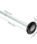 30 Pcs 1.8 Inch Nylon Garage Door Rollers Black Durable Wheels For Smooth Operation In Garages And Warehouses High Quality Replacement Parts For Quiet Reliable Performance Ideal For Home Garages And Industrial Facilities, close-up view showing dimensions