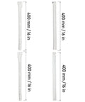 Heavy Duty 16 Inch Bottom Mount Drawer Slides Set 6 Pairs With Mounting Screws White Finish Rust Resistant Cold Rolled Steel Rails Easy Install Replacement Drawer Track Hardware for Bottom Or Side Mount Drawers, 16 in