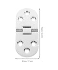 Beefy Heavy Duty Cabinet Door Hinges Set 4 Pcs Zinc Alloy Small Craft Hinges for Drawing Board