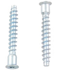 Heavy Duty Furniture Confirmat Screws For Wood DIY Projects, M7x50mm Hex Socket Countersunk Head, Galvanized Carbon Steel, 25 Pieces