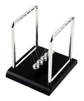 Pendulum Balance Newton's Cradle Steel Balls For Science Experiments And Desk Decor, stainless steel mirror finish, side view