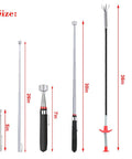 Amazon 4-pack telescoping magnet pickup tools with extendable metal rods and black handles; lengths up to 36in.