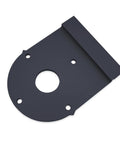 Router Rail Adapter For DeWalt DCW600, Straight Guide Cutting Jig With Track Guided Grooves, black metal plate