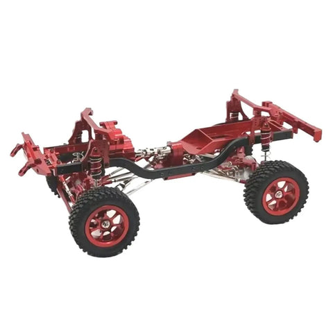 Aluminum Alloy RC Car Chassis Frame Upgrade For MN128 MN86 G500 One Twelfth Scale Crawler Vehicle Built For Durability And Heat Dissipation