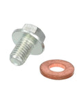 Grab This Slick Magnetic Oil Drain Kit For Your 139QMB or GY5 Q139 Scooter! Fits Perfectly On 50cc And 150cc Engines To Catch Gunk And Keep Your Oil Flawless While You Ride Tough All Day Long Without Issues Or Breakdowns On The Road. silver drain bolt with copper washer