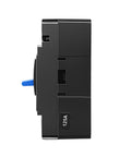 Moulded Case Circuit Breaker Workhorse With Overload Protection And Quick Short Circuit Cutoff Keeps Your Electrical Load Safe And Running Smooth Heavy Duty Industrial Grade Breaker Ready For Real World Use, 125A side view