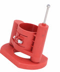 Precision Woodworking Router Lift Base With 46Mm Adjustable Height features a red ABS housing designed for secure motor fit.