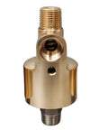 Brass Cooling Water Rotary Union Left And Right Handed Thread Two Port High Speed Joint For Rotating Equipment High Temperature Tolerance Durable Rotary Union Connector For Hydraulics And Machinery, brass body