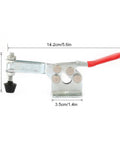 Horizontal Toggle Clamp Set For Welding And Drill Presses Built-Tough Heavy-Duty Carbon Steel Fixture With Rust-Proof Electroplated Finish