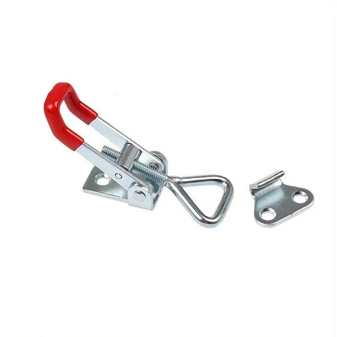 Six Piece Adjustable Toggle Clamp Latch Set For Tool Box Doors, Heavy Duty Pull Clamps With Self Locking Linkage, Easy Grip
