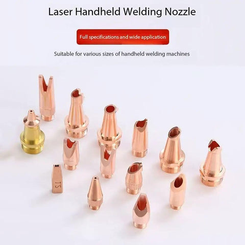 Pro Grade Copper Tip Attachment For Portable Laser Welding Gun Wire Guide Nozzle Set 1.2mm 10 Pack multi angle nozzles
