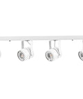 Plug-In 21 Inch Track Lighting Kit with 4 Dimmable GU10 LED Bulbs, Warm White 3000K, CRI90, 420 Lumens Each, 4-Head Track Light Fixture