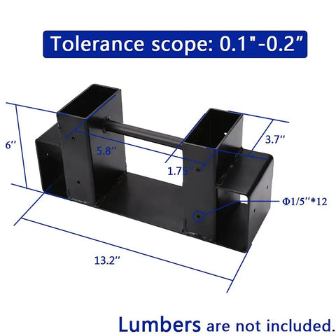 Dimensions of Outdoor Firewood Log Storage Bracket Kit Heavy Duty Steel Firewood Holder Built To Last Adjustable To Any Length
