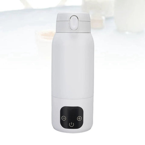 Cordless Portable Travel Electric Kettle 500ml 316 Stainless Steel with USB charging, sleek white kettle design for on-the-go use.
