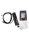 Heavy Duty Plug And Play Cord For SJ-210 Surface Roughness Tester connected to gauge with display screen and probe.