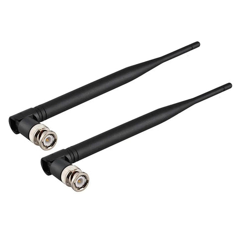 UHF Wireless Microphone Antenna 400MHz To 960MHz 3dBi Gain BNC Male Connector 2 Pack for wireless mic systems