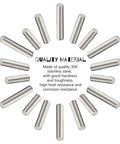 Stainless Steel Dowel Pins Shelf Support Pegs Kit, 150 Pieces, M2 M3 M4, corrosion-resistant cabinet and furniture fasteners