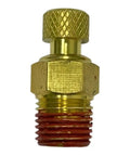 Heavy Duty Compressor Drain Valve Kit N286039 Two Pack Tank Cock Valve Replacement For Air Compressors, brass valve close-up
