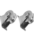 Two Pack Stainless Steel U Groove Pulley Track Roller With Double Bearings, Heavy Duty Sliding Door Hardware