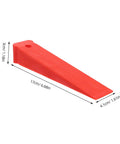 Red Plastic Leveling Wedges And Reusable Gap Filler Shims For Bullseye Door And Window Alignment, measuring 17cm x 4.1cm x 3cm.