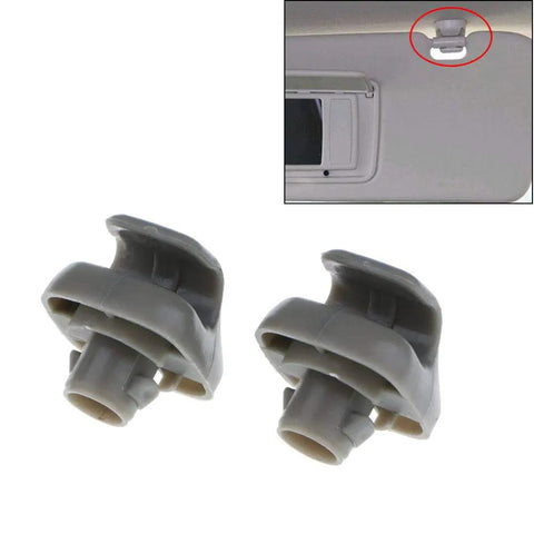 Sun Visor Clip Replacement For Honda Accord 1998 2007, Civic 1996 2004, CR-V 2007 2011, Odyssey 1999 2010, Ridgeline 2006 2011 Gray Pack Of 2