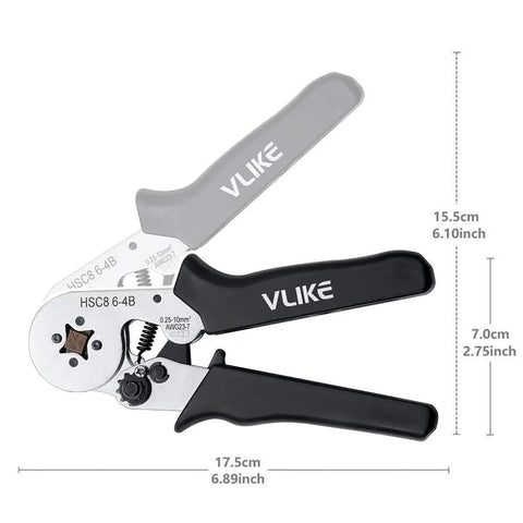 Ferrule Crimping Tool Kit With 1200 Insulated Tinned Copper Ferrules For Wiring Projects Ergonomic Nylon Handle Wire Pliers