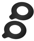 Beefed-Up Heavy Duty Pin Shim Kit With Round Rubber Washers For Excavator Boom Pads Beats Vibration And Noise Round Gaskets For Machinery Maintenance And Repair 2 Pack, black rubber, 2-pack