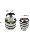 Close-up of 3.0mm to 16mm B16 Drill Chuck Set with Mini Chuck Key for Electric Drills Lathes and Drill Presses Anti Thrust Bearing