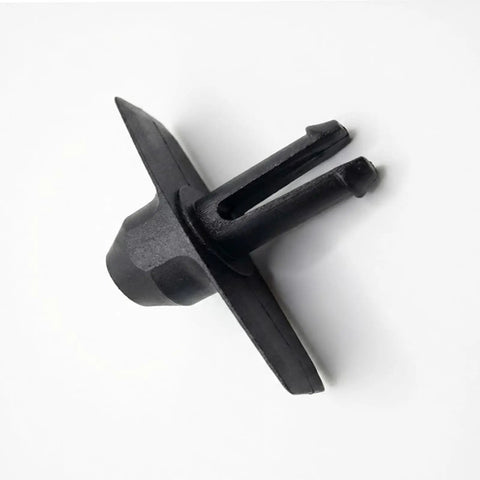 Upgraded Broadcast Spreader Replacement Part For Echo RB60 Seeder Extends Mixing Arm, black plastic component on white background