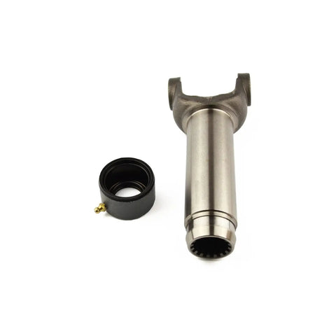 Premium Rear Driveshaft With Slip Yoke For 1966 To 1978 Ford Bronco And F Series Trucks showing steel component and slip yoke.