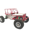 Beefy One Sixteenth Full Tube Metal RC Chassis Frame Roll Cage Upgrade for Buggy Cars C14 C24 C24 1, side view of red frame