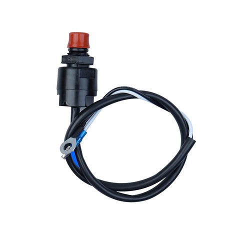 Beefed Up Boat Safety Kill Switch Lanyard Connector For Yamaha Suzuki Honda Tohatsu Hidea Outboards, black and red button