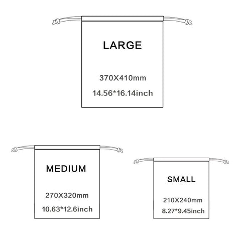 Waterproof Drawstring Storage Bags Set Of Five Made From PE Plastic Great For Travel Gym Swim Gear And Laundry Organization