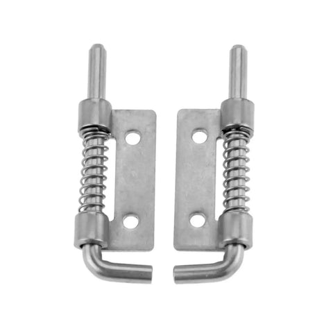 Rotating Concealed Hinges Door Fittings 1 Pair Stainless Steel Spring Barrel Bolt Latch Hinge For Industrial Cabinets 53 x 18mm