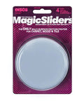 Heavy Duty Reusable Silicone Floor Sliders For Carpet And Hard Floors, Non Slip Furniture Sliders In Blue packaging