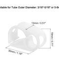 Plastic Tubing Clamps 20 Pack 3/16 To 5/16 Inch Tube OD Adjustable Hose Clamp detailed dimensions