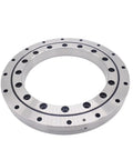 1 Pc Xsu080168 Rock Solid Cross Roller Bearing For Industrial Robot Joints Rotary Turntable Cnc Machine Tool Smooth Heavy Duty 130X205X25 4Mm Pro Grade Precision shown from the side with precision holes.