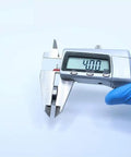 Digital caliper measuring 4mm thickness of 6701RS 6701 2RS Bearing Set For Hobby RC Cars And Trucks 12x18x4 Mm ABEC 3