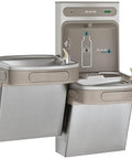 EZH2O Bottle Filling Station With Bi Level ADA Cooler Filtered Non Refrigerated Stainless Steel Hydration Station Featuring Touchless Sensor