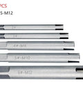 Top Tier Alloy Steel Broken Tap Extractor Kit With 5 Essential Metric Sizes From M5 To M10 Features Tough Square Drive And Three Claw Design For Easy Removal Of Stripped Taps No Mess No Stress Just Get It Done Fast. 5-piece alloy steel tap extractors M5-M12