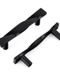 10 Pack Matte Black Cabinet Handles Made From Solid Zinc Alloy With Corrosion Resistant Coating For Durable Kitchen Cabinet Pulls