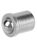 Badass 20 Pack Spring Ball Plungers Forged From Tough 304 Stainless Steel For Rock Solid Positioning And Snug Detent Locks No Sweat Push Fit Mounting Hardware For Your Next Gear Head Build 4Mm X 5Mm close-up of a 4mm stainless steel spring ball plunger with a polished finish.